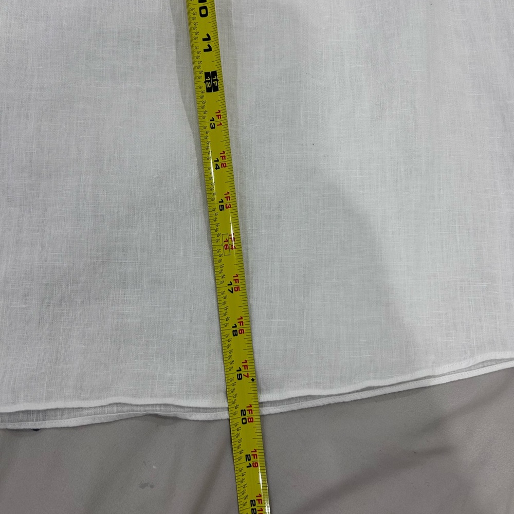 💰PRICE ⬇️ 
ZARA WOMAN • White linen Large Sleeve Blouse • sz Large - Picture 10 of 11